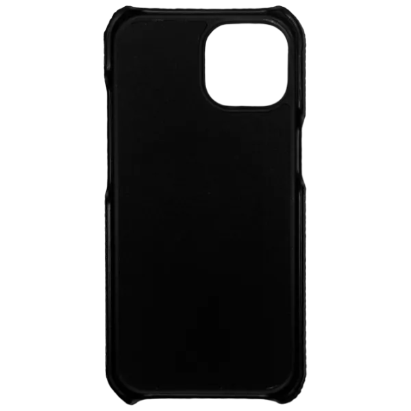 Husă pentru smartphone Apple iPhone 15 EVO/ Back/ PC/ Leather Black photo 2