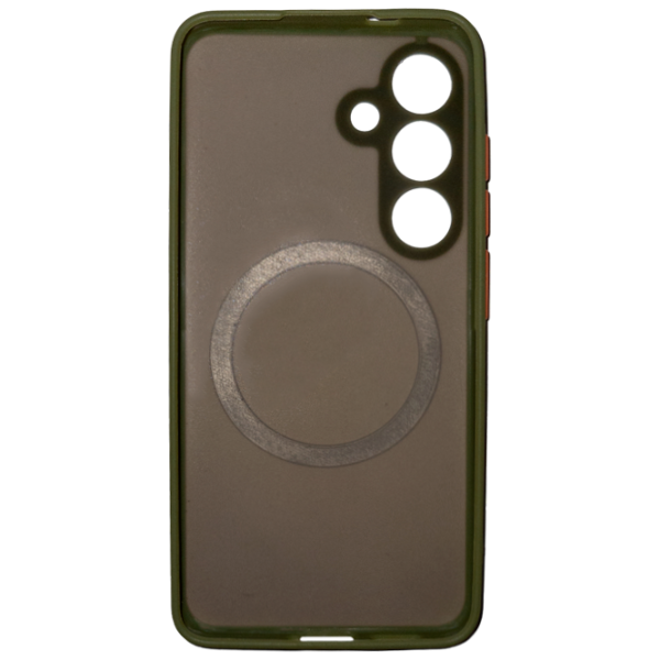 Husă pentru smartphone Samsung Galaxy S24 EVO/ MagSafe Back/ TPU/ Matte Green photo 2