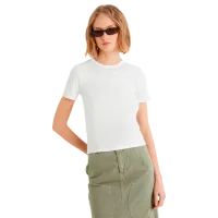 Tricou pentru femei Koton 4SAK50270EK 98% viscoză/ White