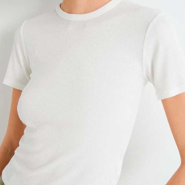 Tricou pentru femei Koton 4SAK50270EK 98% viscoză/ White photo 5