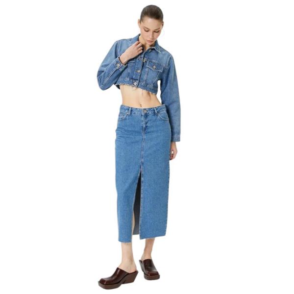 Юбка для женщин Koton 4SAL70002MD L/ Light Indigo photo 5