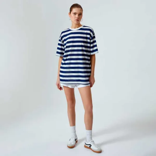 Tricou pentru femei Koton 4SAL10174IK 36% vâscoză/ Navy photo 3