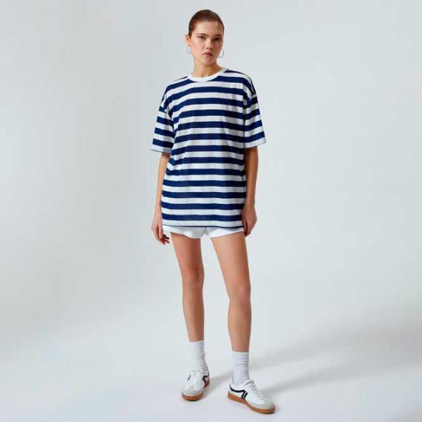 Tricou pentru femei Koton 4SAL10174IK 36% vâscoză/ Navy photo 3