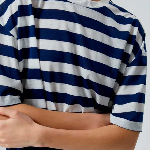 Tricou pentru femei Koton 4SAL10174IK 36% vâscoză/ Navy photo 5