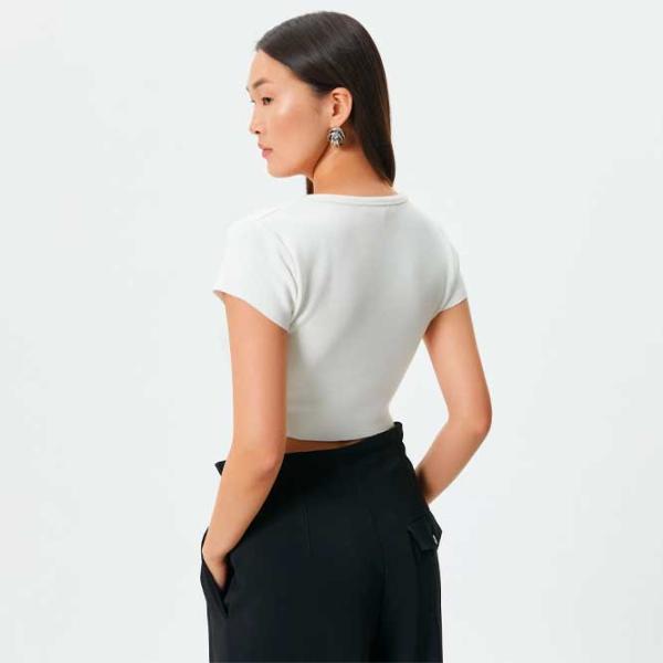 Футболка для женщин Koton 4SAK50231EK 80% Bискоза/ Белый photo 4