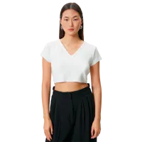 Tricou pentru femei Koton 4SAK50231EK 80% Vâscoză/ White