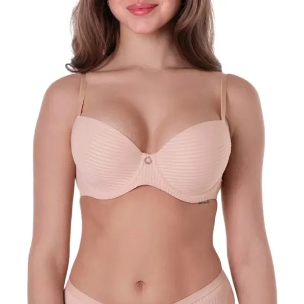 Sutien pentru femei Milavitsa 128100 75D/ Nude/ Push-up photo 1