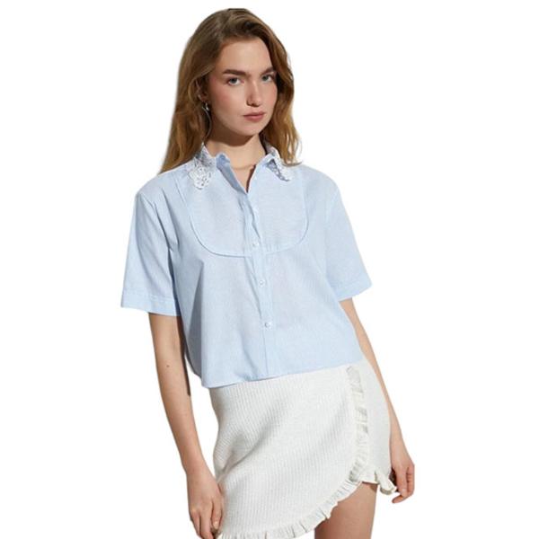 Рубашка для женщин Koton 4SAK60006EW M/ Blue Stripe photo 1