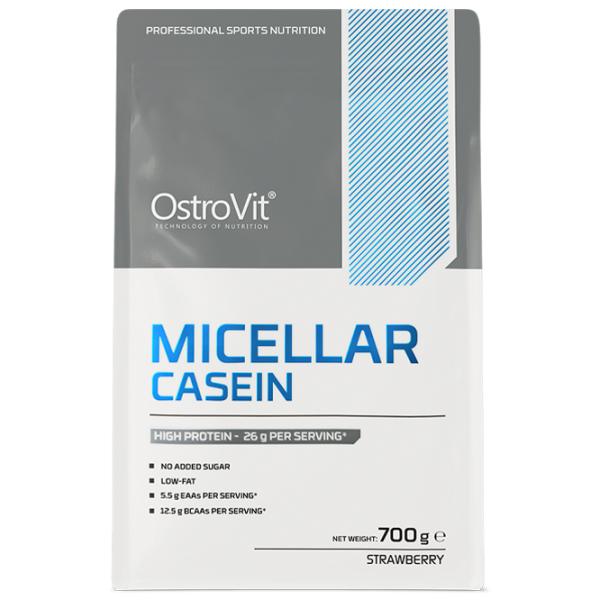 Протеин OstroVit Micellar Casein 700 г (5902232610468) порошок/ Клубника photo 2 Протеин OstroVit Micellar Casein 700 г (5902232610468) порошок/ Клубника photo 2