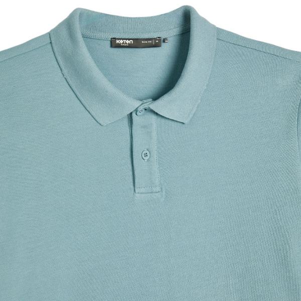 Tricou polo pentru bărbați Koton BCS Blue photo 3 Tricou polo pentru bărbați Koton BCS Blue photo 3