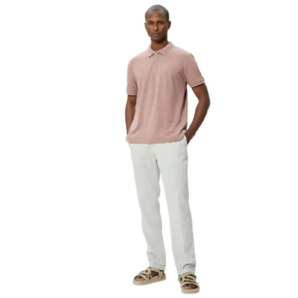 Футболка поло для мужчин Koton BCS Розовый photo 3