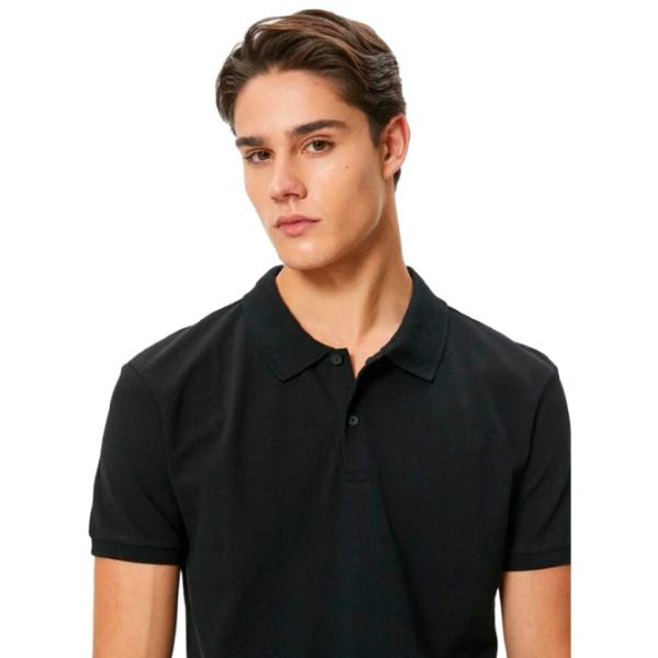 Tricou polo pentru bărbați Koton 4SAM10098MK999 Black photo 4 Tricou polo pentru bărbați Koton 4SAM10098MK999 Black photo 4