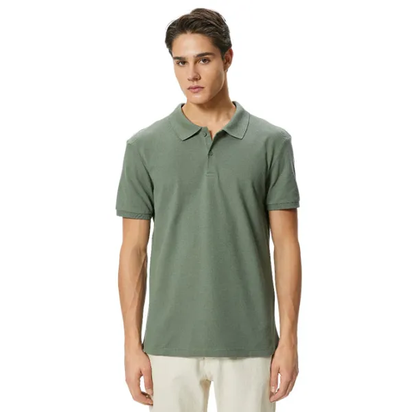 Tricou polo pentru bărbați Koton 4SAM10098MK871 Khaki photo 1