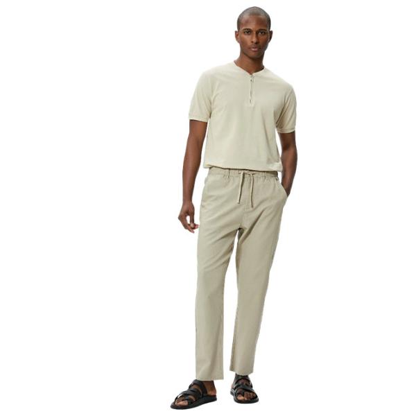 Tricou polo pentru bărbați Koton BCS Beige photo 3