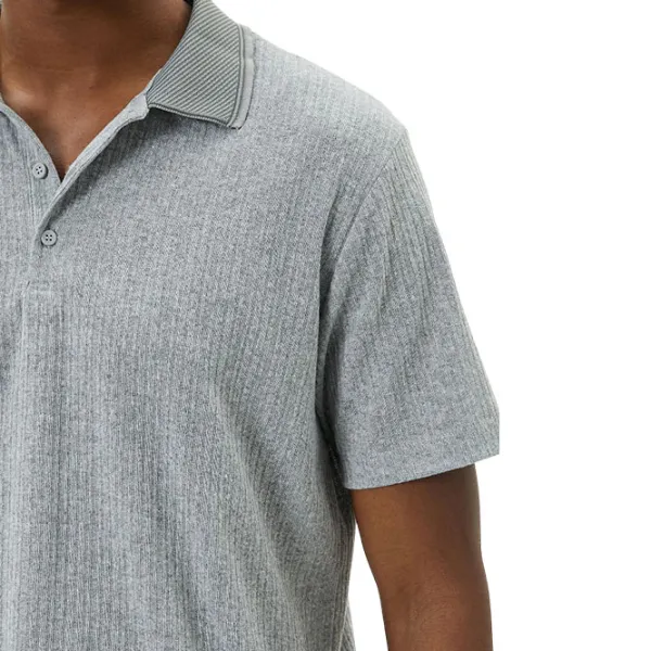 Tricou polo pentru bărbați Koton 4SAM10091MK031 Grey photo 5 Tricou polo pentru bărbați Koton 4SAM10091MK031 Grey photo 5