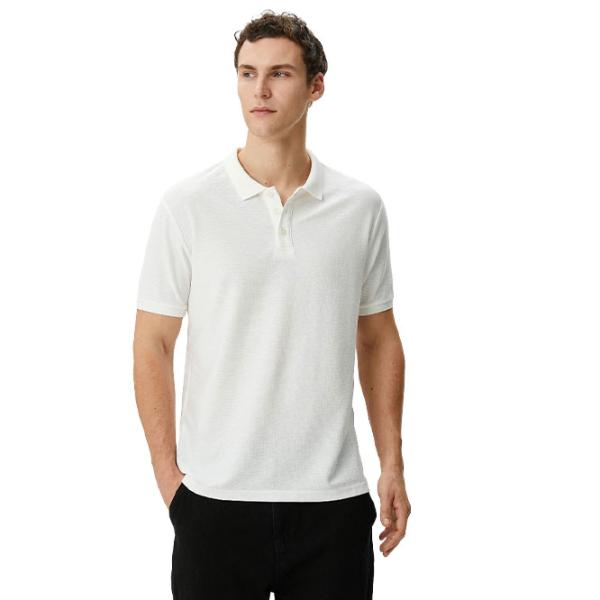 Tricou polo pentru bărbați Koton BCS Ecru photo 1