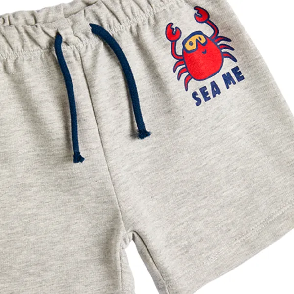 Pantaloni scurți pentru băieți Koton 4SMB40010TK Gray photo 3