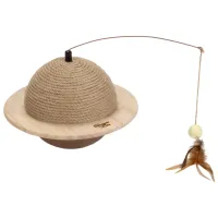 Когтеточка для кошек Beeztees Globes Wiggly Напольная/ Бежевый