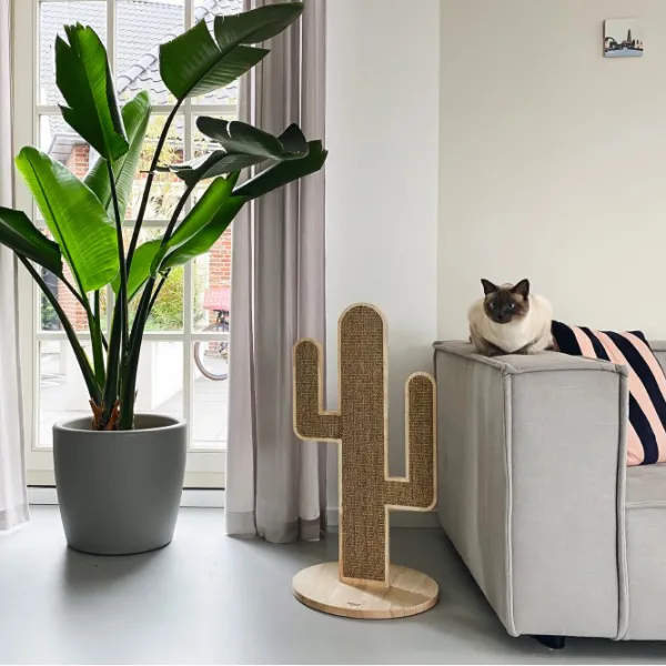 Когтеточка для кошек Beeztees Cactus Oze Напольная/ Бежевый photo 2