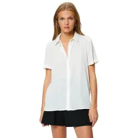 Cămașă pentru femei Koton 4SAK60031UW L/ White