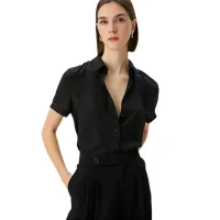 Рубашка для женщин Koton 4SAK60031UW XL/ Black