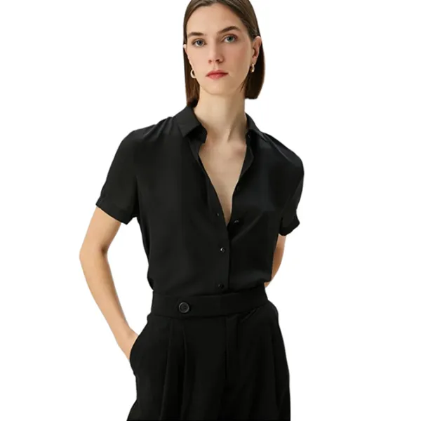 Cămașă pentru femei Koton 4SAK60031UW XXL/ Black photo 1
