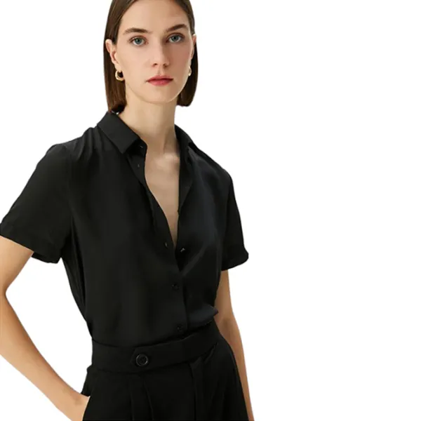 Cămașă pentru femei Koton 4SAK60031UW XXL/ Black photo 3
