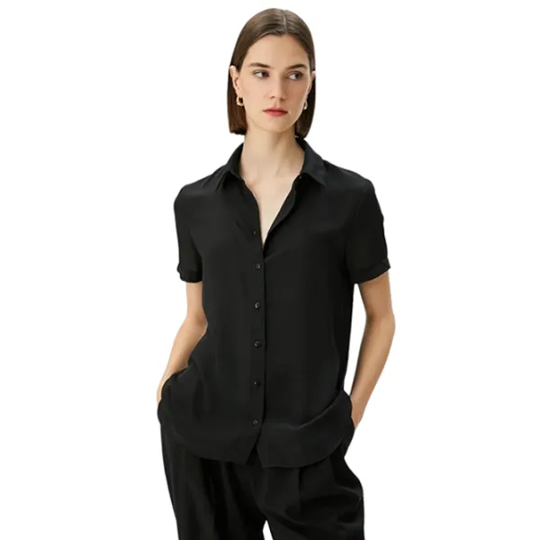 Cămașă pentru femei Koton 4SAK60031UW XXL/ Black photo 4