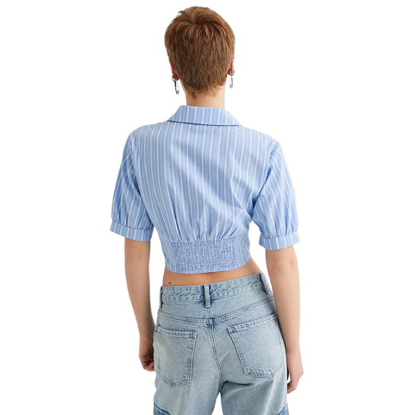Cămașă pentru femei Koton 4SAL60038IW S/ Blue Stripe photo 4 Cămașă pentru femei Koton 4SAL60038IW S/ Blue Stripe photo 4