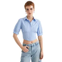 Cămașă pentru femei Koton 4SAL60038IW M/ Blue Stripe