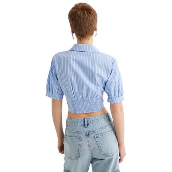 Cămașă pentru femei Koton 4SAL60038IW M/ Blue Stripe photo 4
