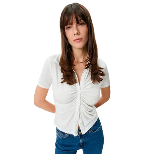 Cămașă pentru femei Koton 4SAK60002EK XL/ White photo 4