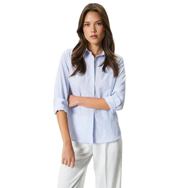 Cămașă pentru femei Koton 4SAK60256UW L/ Navy Stripe photo 3