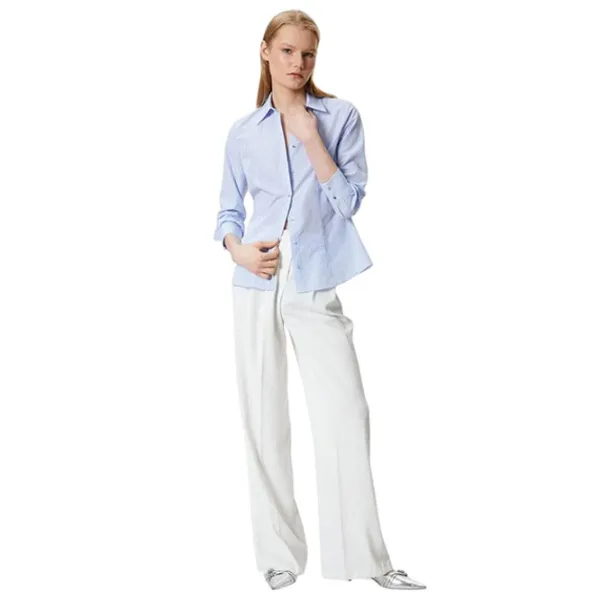Cămașă pentru femei Koton 4SAK60261UW XXL/ Blue Stripe photo 4 Cămașă pentru femei Koton 4SAK60261UW XXL/ Blue Stripe photo 4