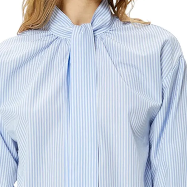 Cămașă pentru femei Koton 4SAK60297PW XL/ Blue Stripe photo 5 Cămașă pentru femei Koton 4SAK60297PW XL/ Blue Stripe photo 5