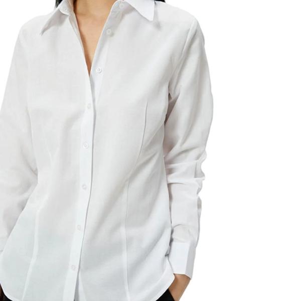 Рубашка для женщин Koton 4SAK60260UW XL/ White photo 5