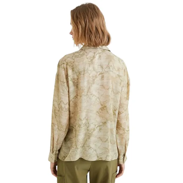 Cămașă pentru femei Koton 4SAK60344PW M/ Khaki Design photo 2 Cămașă pentru femei Koton 4SAK60344PW M/ Khaki Design photo 2