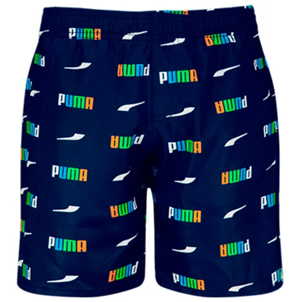 Шорты для мальчиков Puma Swim Boys Printed Logo Mid Shorts 1P 116/ Синий photo 1