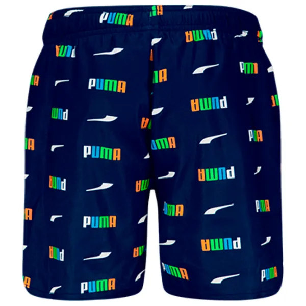 Шорты для мальчиков Puma Swim Boys Printed Logo Mid Shorts 1P 116/ Синий photo 2