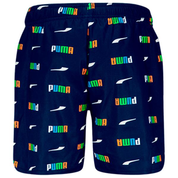 Шорты для мальчиков Puma Swim Boys Printed Logo Mid Shorts 1P 116/ Синий photo 2