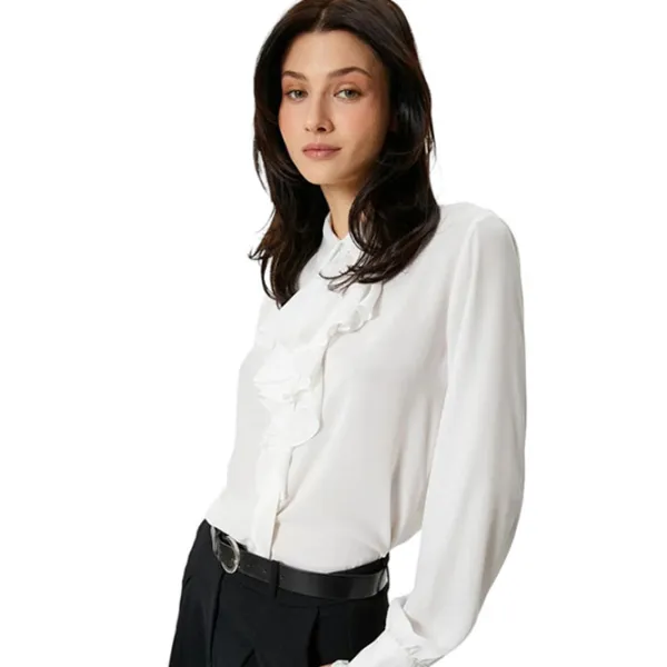 Cămașă pentru femei Koton 4SAK60374UW M/ White photo 3