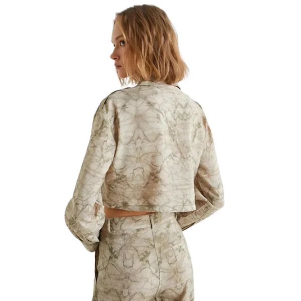 Cămașă pentru femei Koton 4SAK60295PW XS/ Khaki Design photo 2