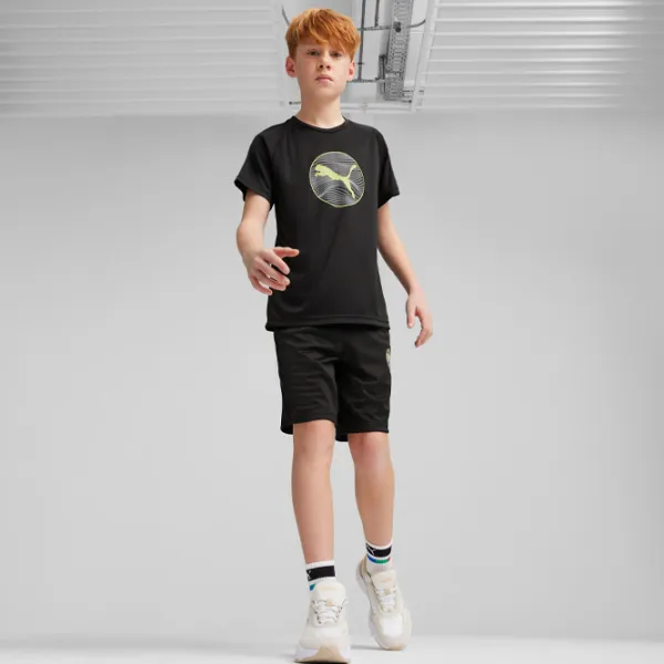 Pantaloni scurți pentru băieți Puma Active Sports Poly Shorts B 152/ Black photo 5 Pantaloni scurți pentru băieți Puma Active Sports Poly Shorts B 152/ Black photo 5