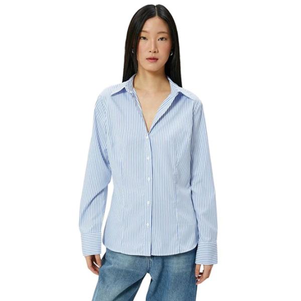 Cămașă pentru femei Koton 4SAK60351PW XL/ Blue Stripe photo 1 Cămașă pentru femei Koton 4SAK60351PW XL/ Blue Stripe photo 1