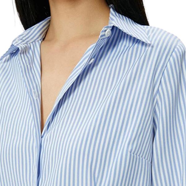 Cămașă pentru femei Koton 4SAK60351PW XL/ Blue Stripe photo 5 Cămașă pentru femei Koton 4SAK60351PW XL/ Blue Stripe photo 5