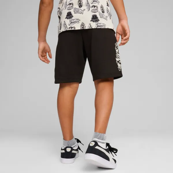 Шорты для мальчиков Puma Ess+ Mid 90S Shorts Tr B 152/ Черный photo 4