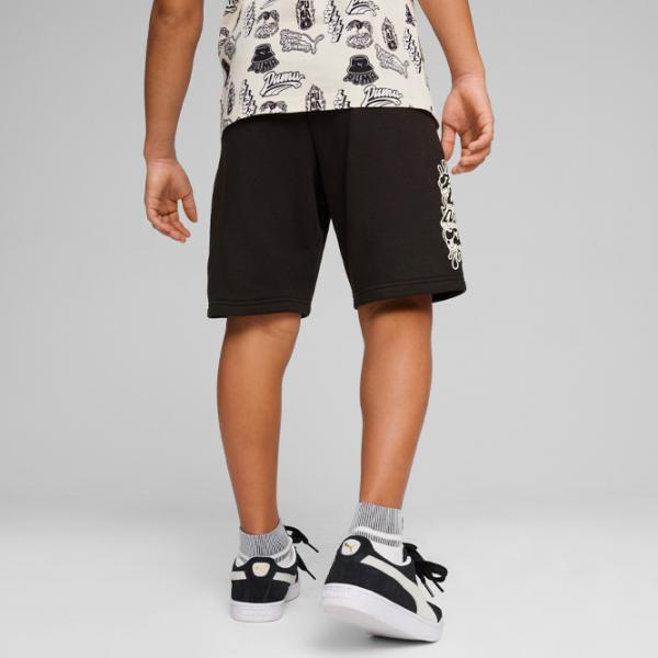 Шорты для мальчиков Puma Ess+ Mid 90S Shorts Tr B 152/ Черный photo 4