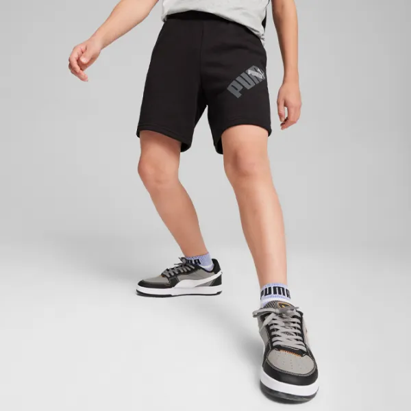 Pantaloni scurți pentru băieți Puma Power Graphic Shorts Tr B 128/ Black photo 3
