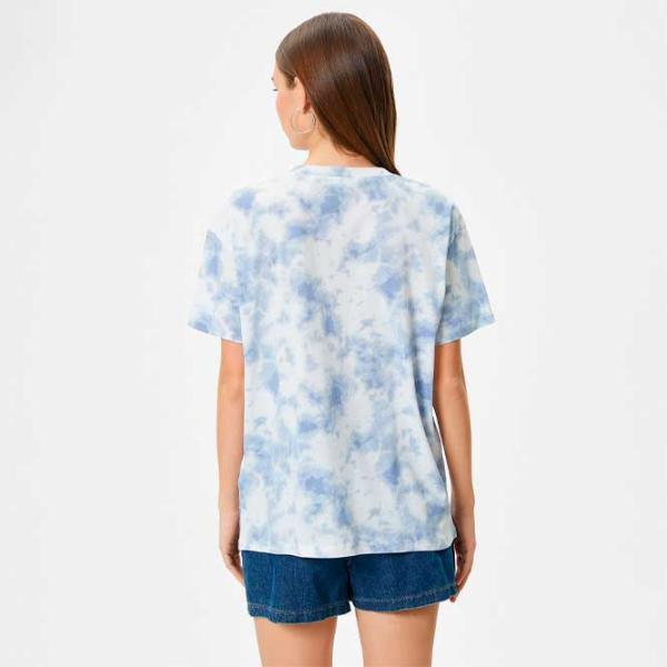 Tricou pentru femei Koton 4SAL10220IK 100% bumbac/ Blue photo 4