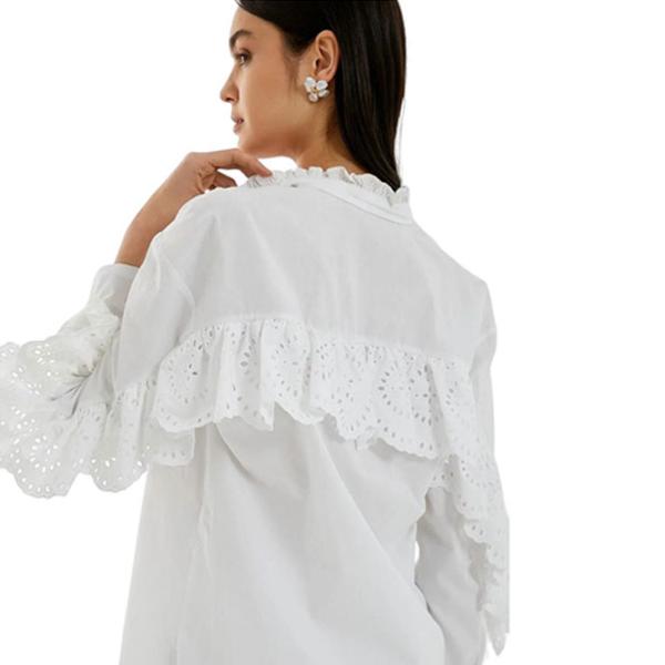 Cămașă pentru femei Koton 4SAK60207UW M/ White photo 3